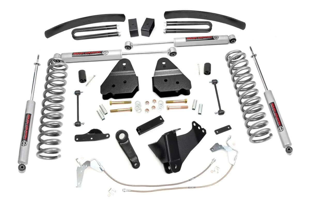 Rough Country - 6 Inch Lift Kit - Gas - Ford F-250/F-350 Super Duty 4WD (2008-2010)
