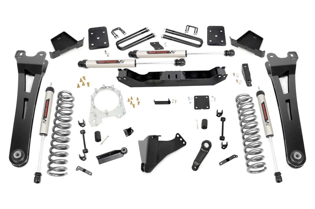 Rough Country - 6 Inch Lift Kit - OVLD - V2 Shocks - Ford F-250/F-350 Super Duty 4WD (17-22)