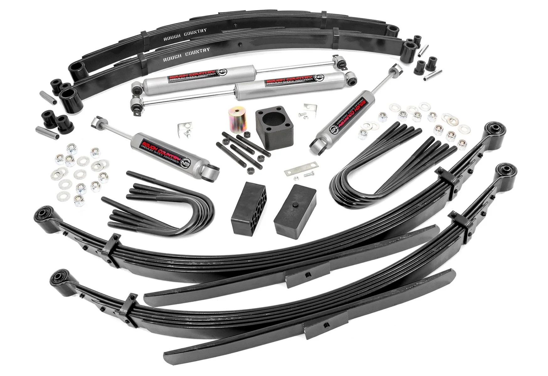Rough Country - 6 Inch Lift Kit - Rear Springs - Chevy/GMC C30/K30 C35/K35 Truck 4WD (77-87) - Image 2