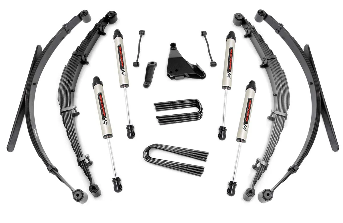 Rough Country - 6 Inch Lift Kit - Rear Springs - V2 - Ford F-250/F-350 Super Duty 4WD (1999)