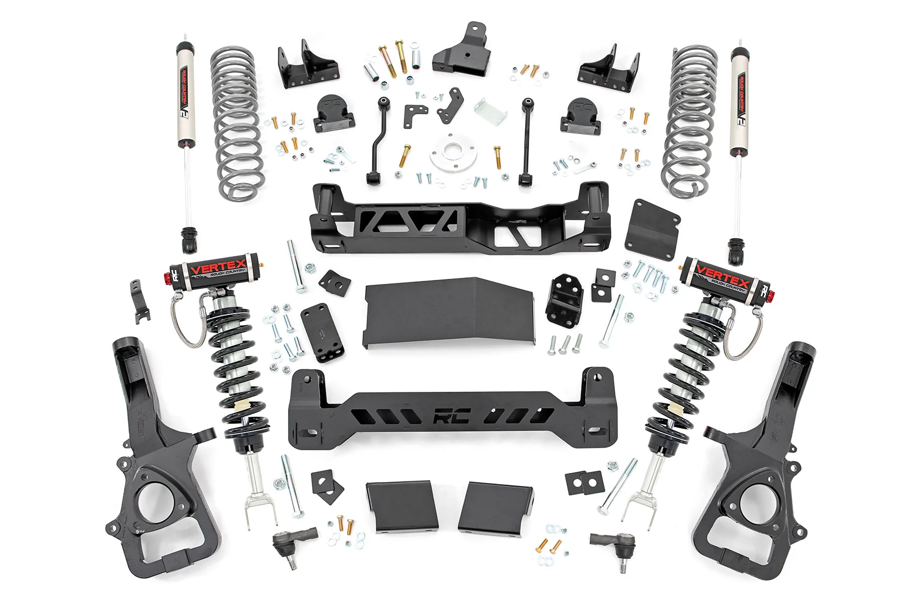 Rough Country - 6 Inch Lift Kit - Vertex/V2 - Dual Rate Coils - Ram 1500 4WD (2019-2024)