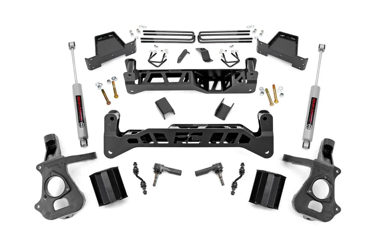 Rough Country - 7 Inch Lift Kit - Alu/S.Steel - Chevy/GMC 1500 2WD (14-18 & Classic) - Image 2