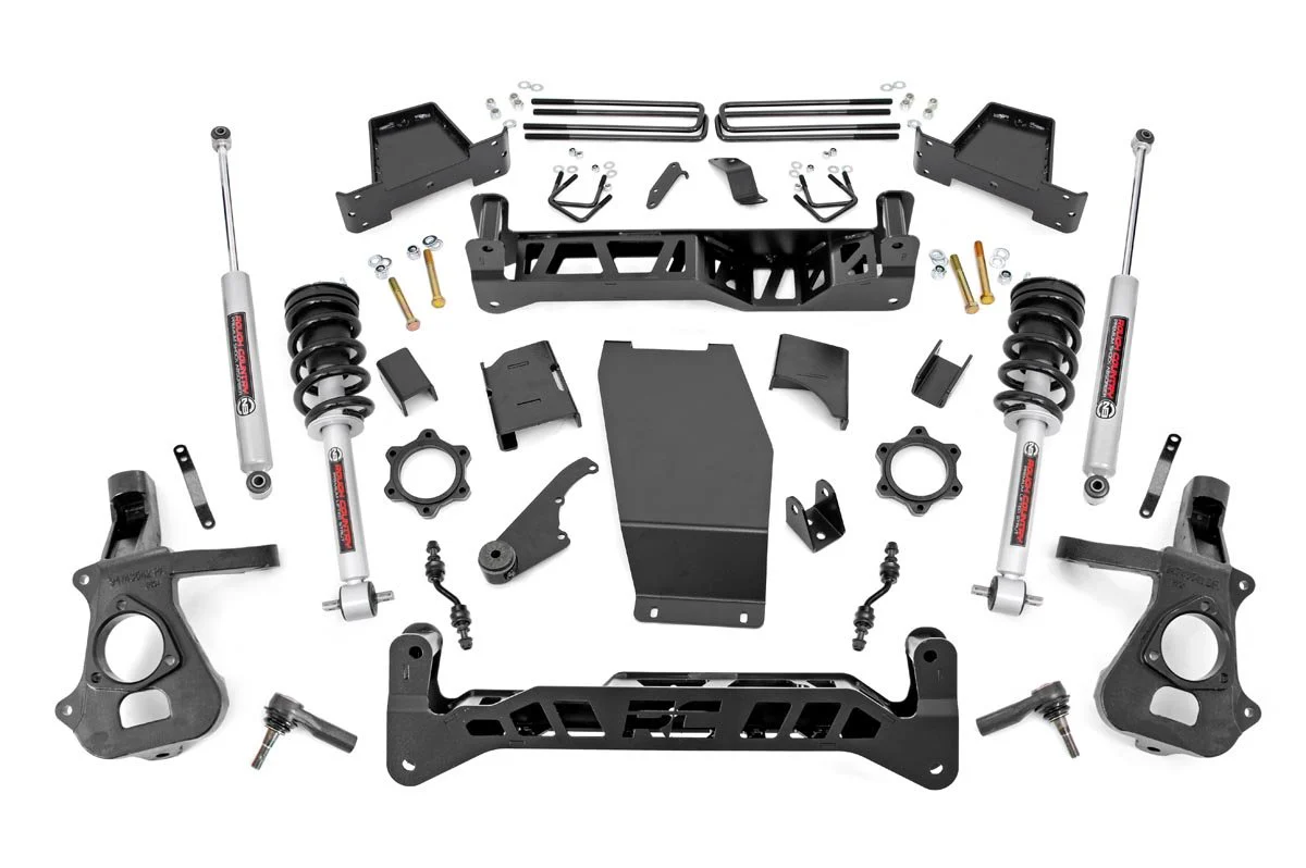 Rough Country - 7 Inch Lift Kit - Alum/Stamp Steel - FR N3 - Chevy/GMC 1500 (14-18 & Classic) - Image 2