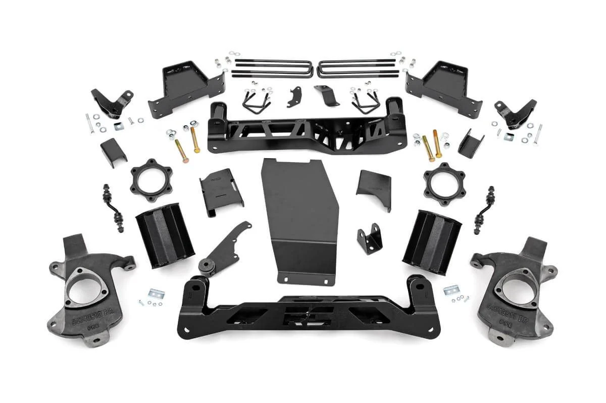 Rough Country - 7 Inch Lift Kit - Magneride - Alum - GMC Sierra 1500 Denali 4WD (2014-2016) - Image 2