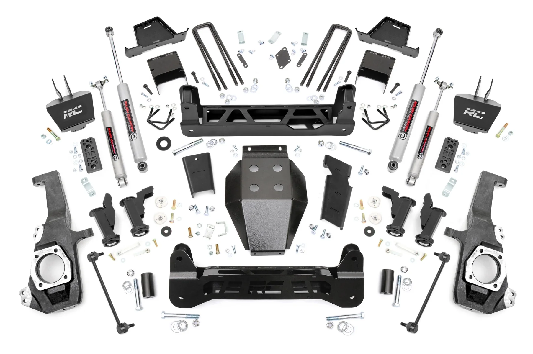 Rough Country - 7 Inch Lift Kit - Torsion Drop - Chevy/GMC 2500HD/3500HD (20-25)