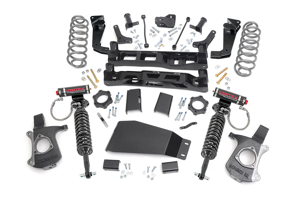 Rough Country - 7 Inch Lift Kit - Vertex Coilovers - Chevy/GMC SUV 1500 2WD/4WD (2007-2014) - Image 7