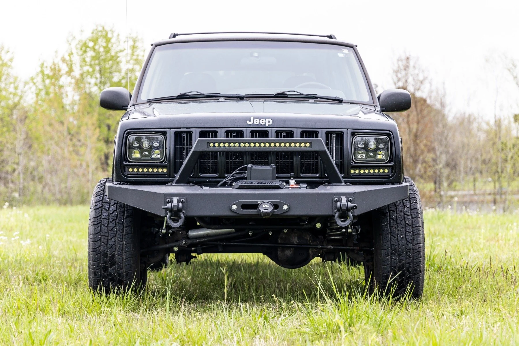 Rough Country - 8 Inch Black Series LED Light Bar - Single Row - Pair - Image 3