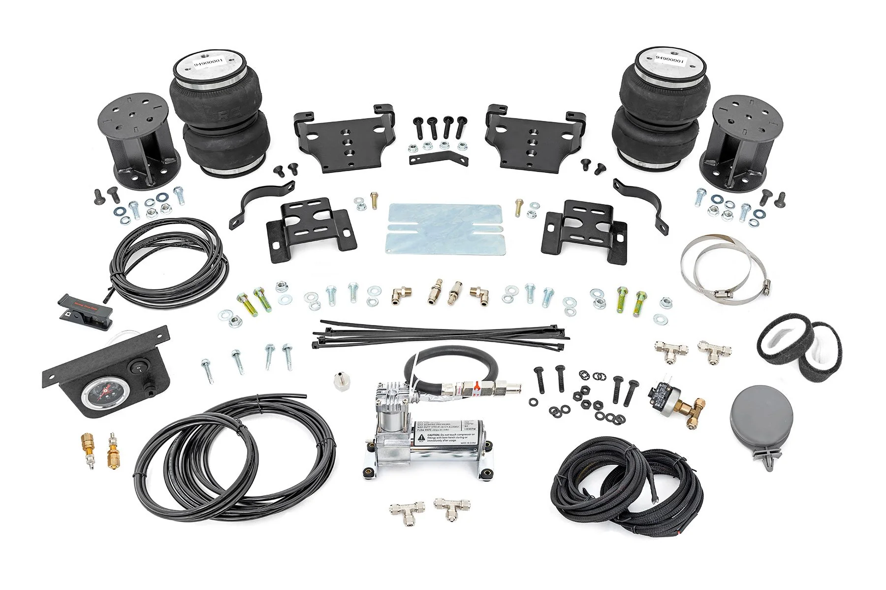 Rough Country - Air Spring Kit w/compressor - 6 Inch Lift Kit - Chevy/GMC 2500HD (01-10)