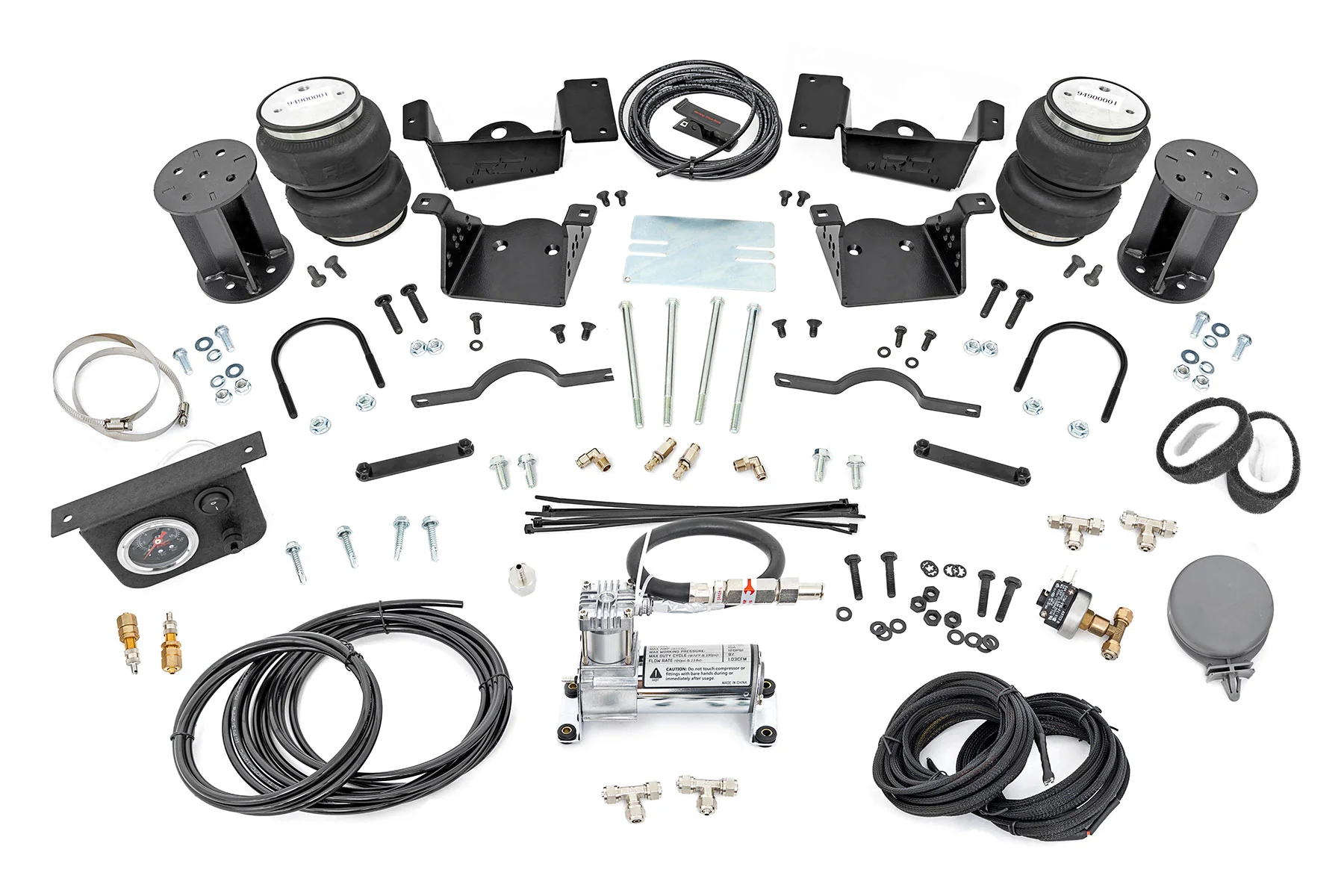 Rough Country - Air Spring Kit w/compressor - 7 Inch Lift Kit - Chevy/GMC 2500HD/3500HD (20-25)