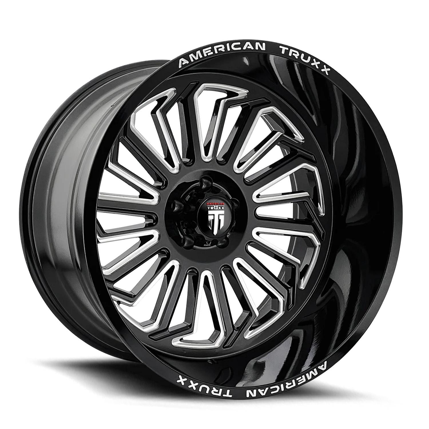 American Truxx - AMERICAN TRUXX BUTCHER AT1916 GLOSS BLACK MILLED 20X12 6-135 -25MM 87.1MM
