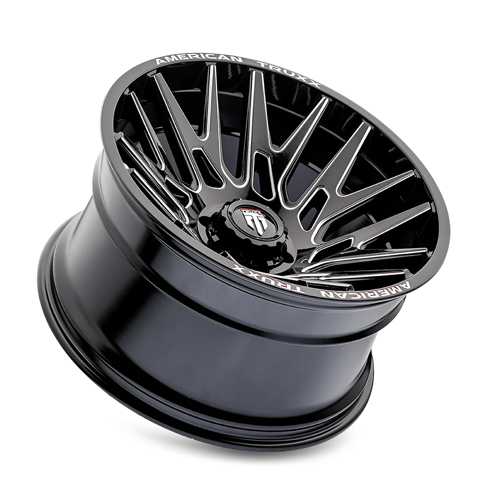 American Truxx - AMERICAN TRUXX EVOLUTION AT1919 GLOSS BLACK MILLED 22X12 6-139.7 -44MM 106MM - Image 2