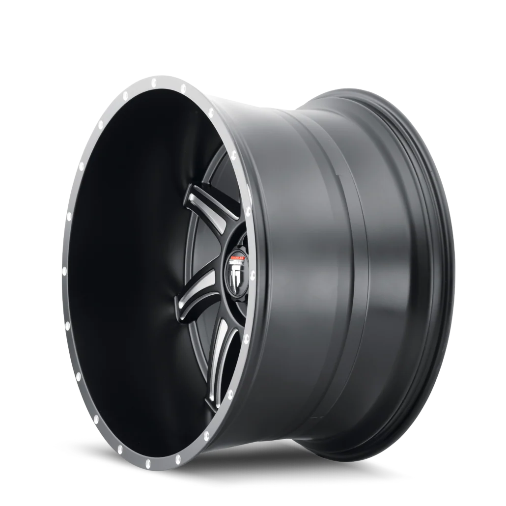 American Truxx - AMERICAN TRUXX VORTEX AT162 SATIN BLACK MILLED 20X10 8-165.1 -24MM 125.2MM - Image 2