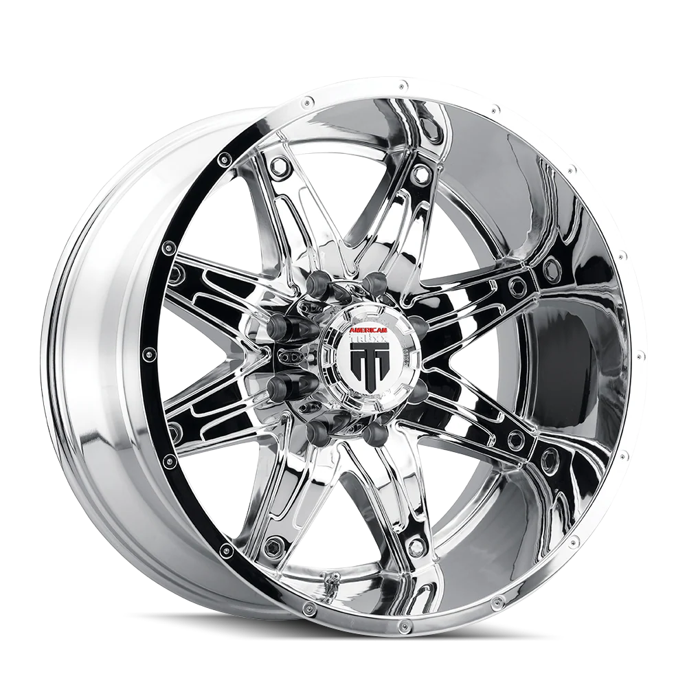 American Truxx - AT185-221226C AMERICAN TRUXX LONESTAR AT185 CHROME 22X12 5-127 -44MM 78.1MM