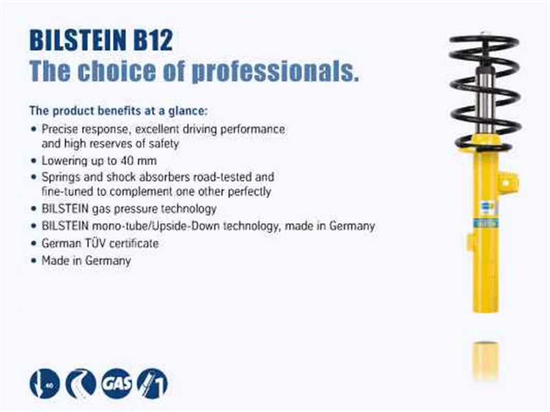 Bilstein B12 2007 BMW 335i Base Sedan Front and Rear Suspension Kit - Image 4