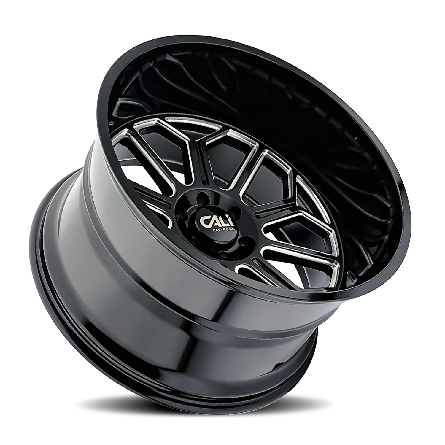 Cali Offroad - CALI OFF-ROAD AUBURN 9117 GLOSS BLACK MILLED 20X9 6-139.7 -12MM 106MM - Image 2