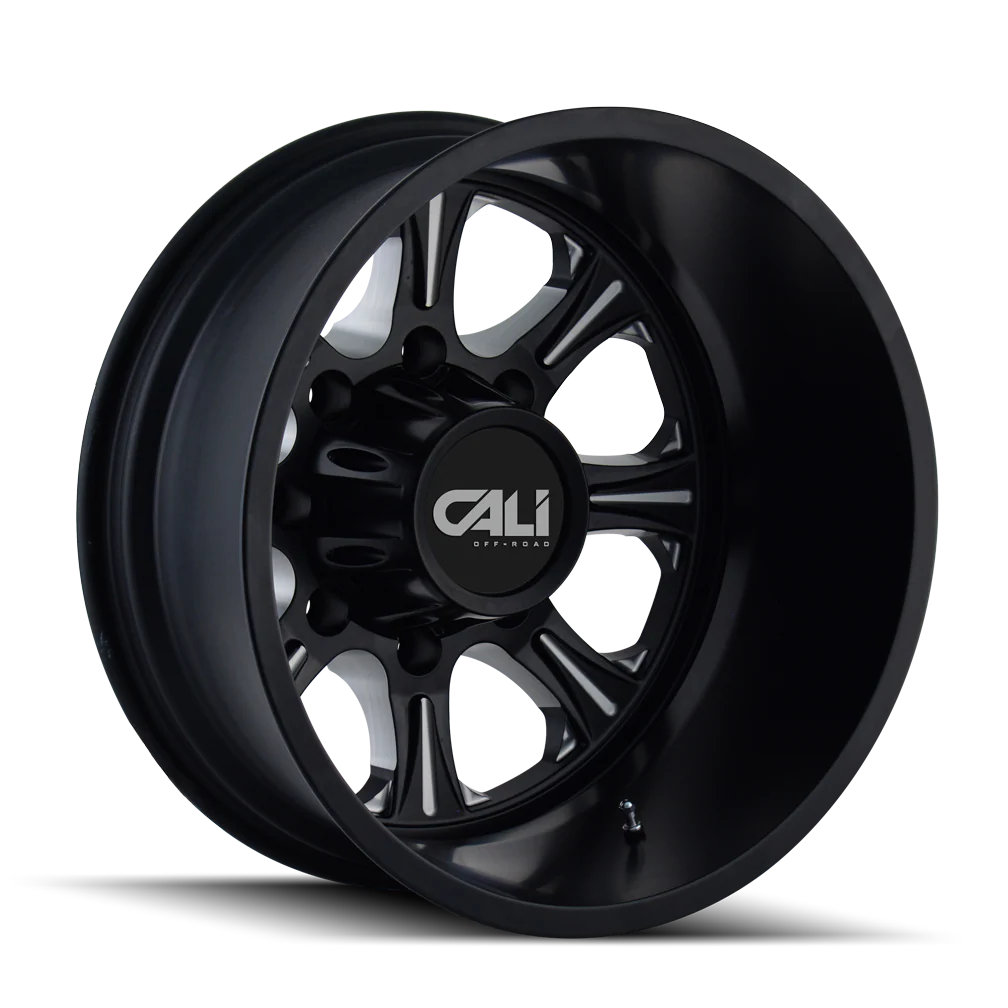Cali Offroad - CALI OFF-ROAD BRUTAL 9105 REAR GLOSS BLACK MILLED 22X8.25 8-210 -180MM 154.2MM - Image 4