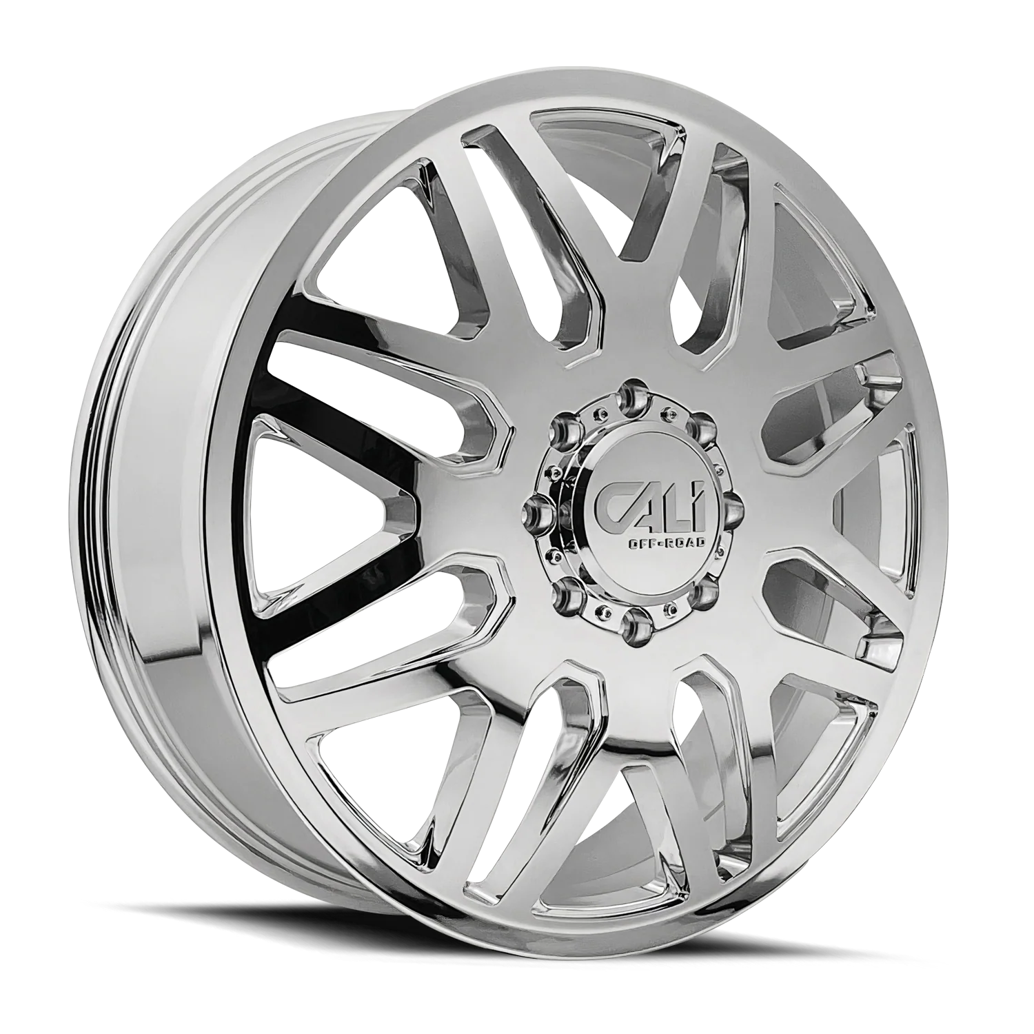 Cali Offroad - CALI OFF-ROAD-OFFROAD INVADER DUALLY 9115D CHROME 22X8.25 8-165.1 -192MM 121.3MM