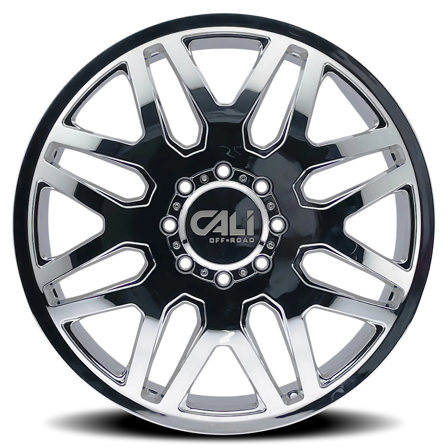 Cali Offroad - CALI OFF-ROAD-OFFROAD INVADER DUALLY 9115D CHROME 22X8.25 8-165.1 -192MM 121.3MM - Image 3