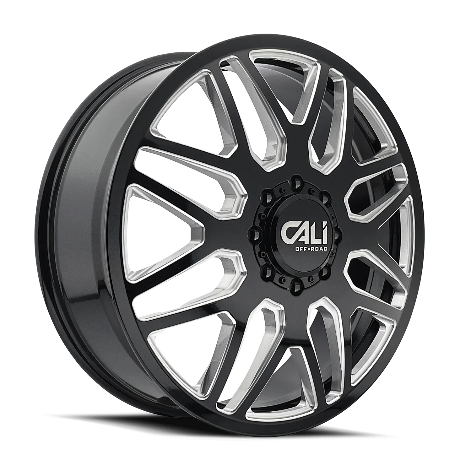 Cali Offroad - INVADER DUALLY (9115D) GLOSS BLACK MILLED