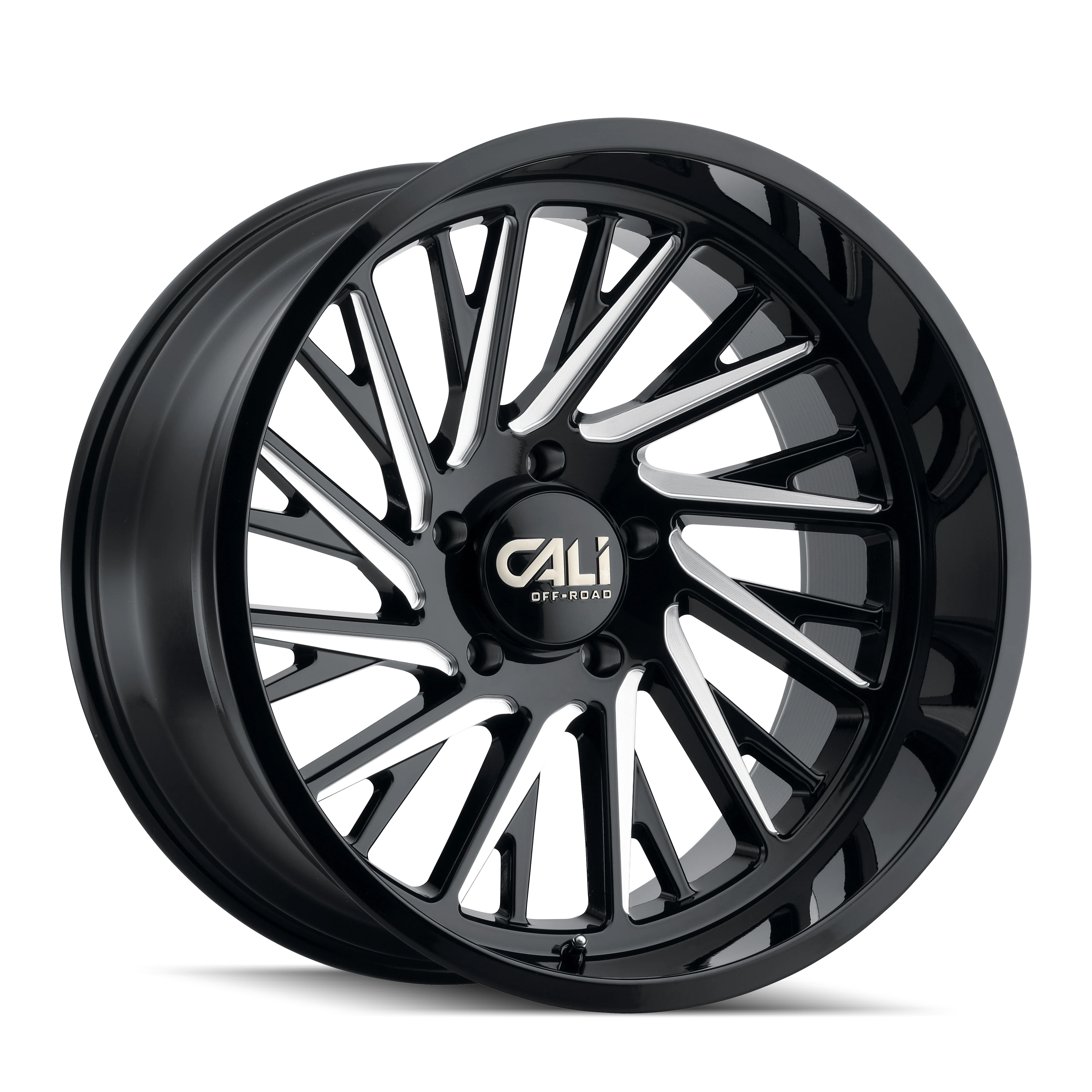 Cali Offroad - CALI OFF-ROAD PURGE 9114 GLOSS BLACK MILLED 22X12 8-165.1 -51MM 125.2MM