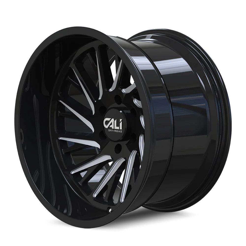 Cali Offroad - CALI OFF-ROAD PURGE 9114 GLOSS BLACK MILLED 24X14 8-170 -76MM 125.2MM - Image 5