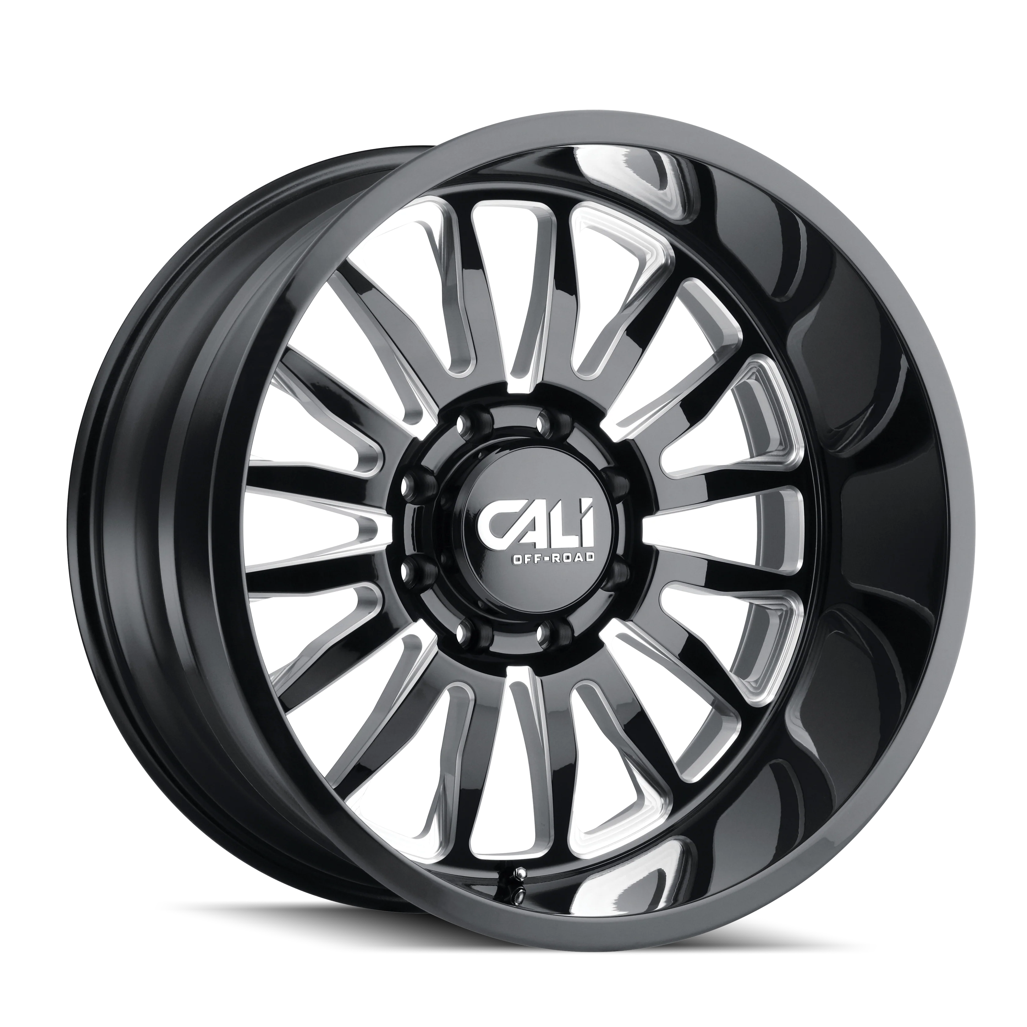 Cali Offroad - CALI OFF-ROAD SUMMIT 9110 GLOSS BLACK MILLED 20X9 6-135 0MM 87.1MM - Image 4