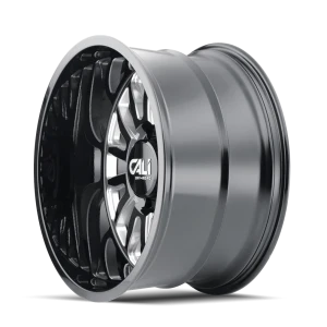 Cali Offroad - CALI OFF-ROAD SUMMIT 9110 GLOSS BLACK MILLED 22X12 8-165.1 -51MM 125.2MM - Image 5
