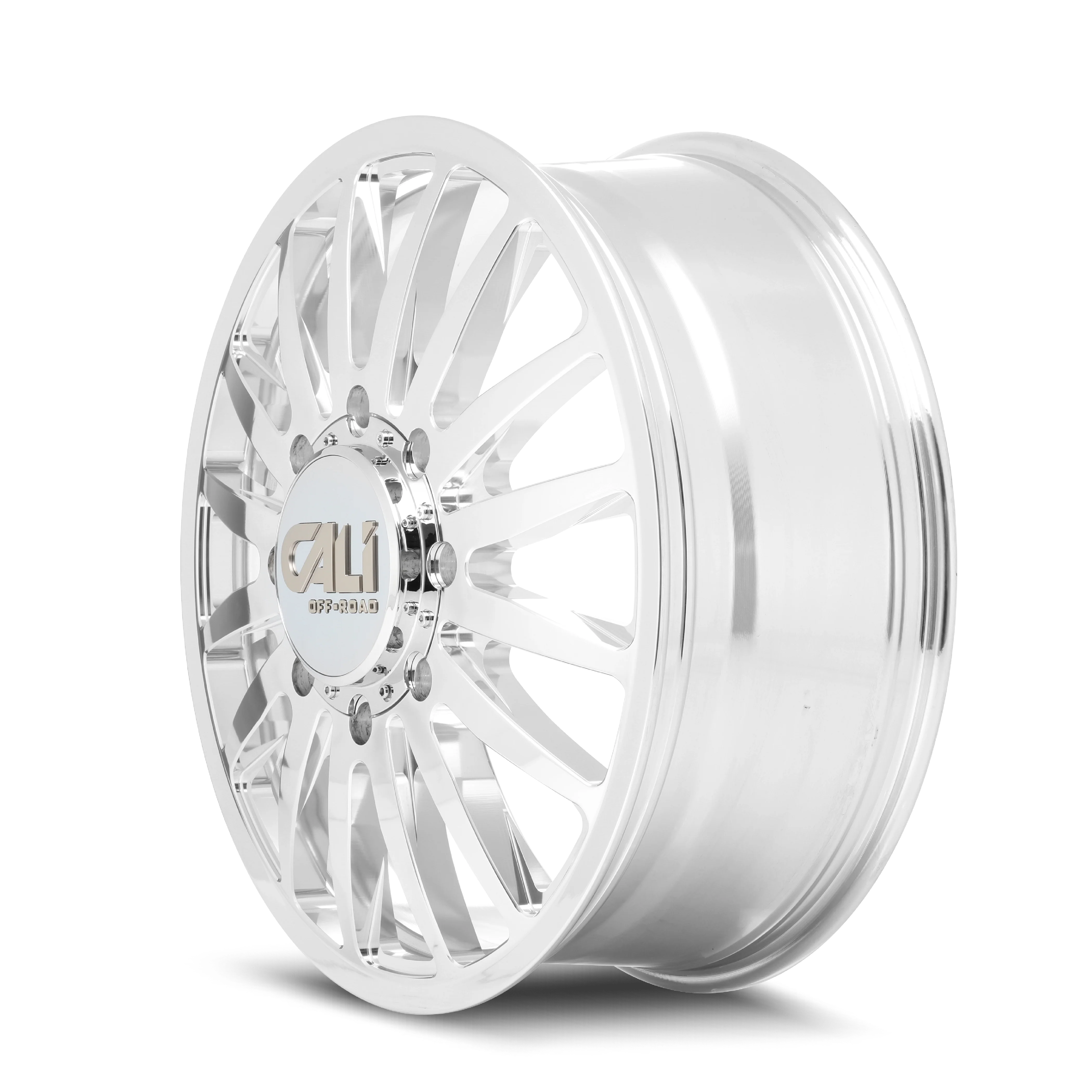 Cali Offroad - CALI OFF-ROAD SUMMIT DUALLY FRONT 9110 POLISHED 20X8.25 8-210 115MM 154.2MM - Image 3