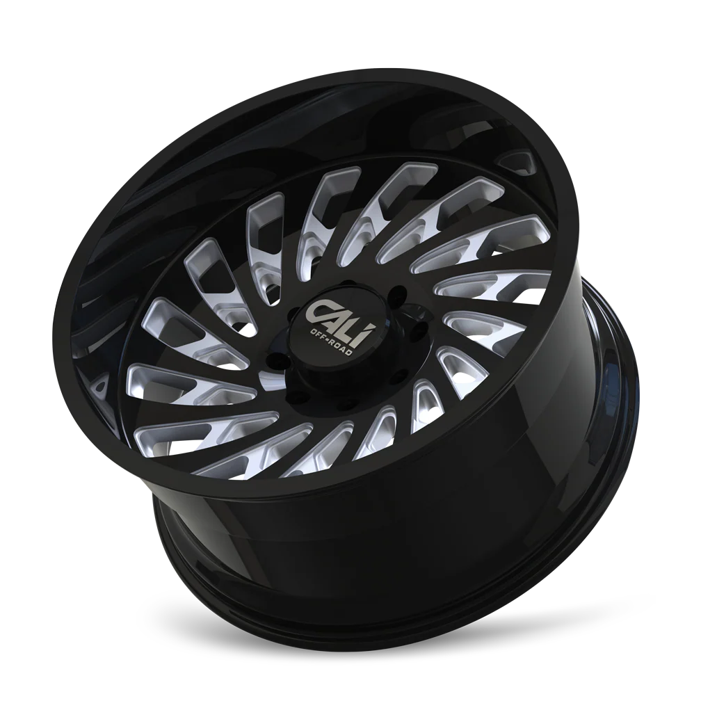Cali Offroad - CALI OFF-ROAD SWITCHBACK 9108 GLOSS BLACK MILLED 20X10 6-135 -25MM 87.1MM - Image 6