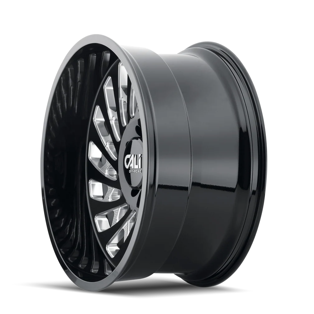 Cali Offroad - CALI OFF-ROAD SWITCHBACK 9108 GLOSS BLACK MILLED 20X9 6-135 0MM 87.1MM - Image 2
