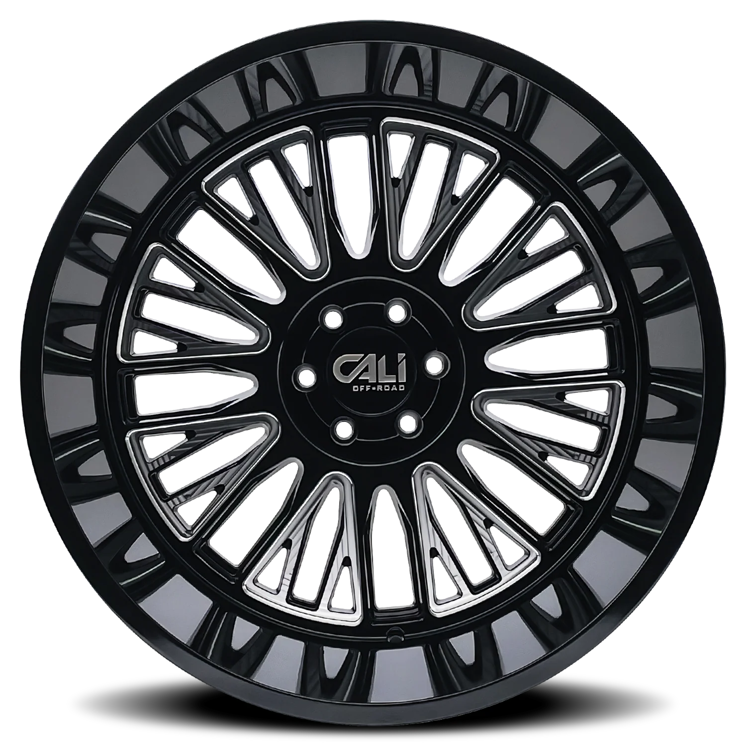 Cali Offroad - CALI OFF-ROAD VERTEX 9116 BLACK MILLED 24X14 6-135 -76MM 87.1MM - Image 3