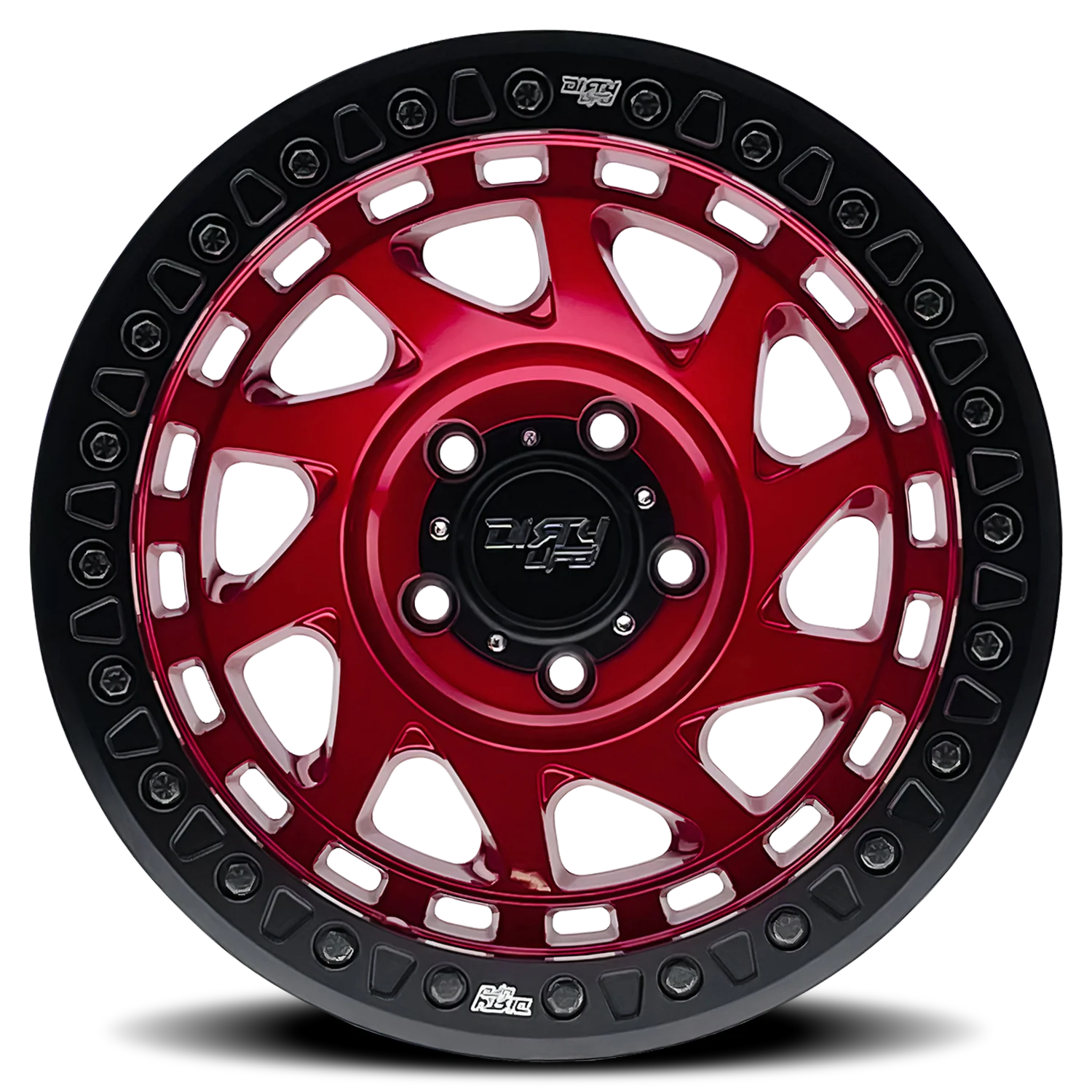 DIRTY LIFE - DIRTY LIFE ENIGMA RACE 9313 GLOSS CRIMSON CANDY RED 17X9 6-135 -12MM 87.1MM - Image 3