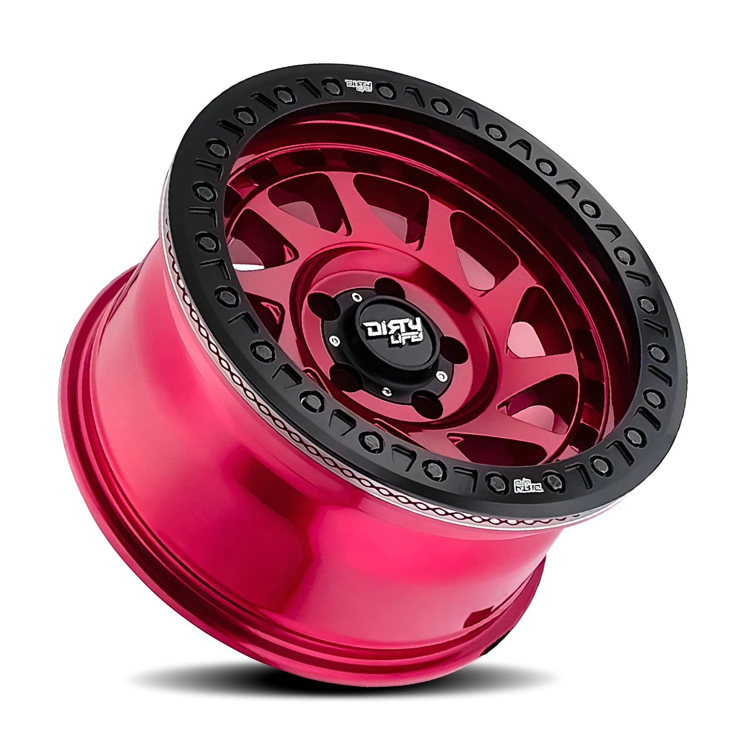 DIRTY LIFE - DIRTY LIFE ENIGMA RACE 9313 GLOSS CRIMSON CANDY RED 17X9 8-170 -12MM 125.2MM - Image 2