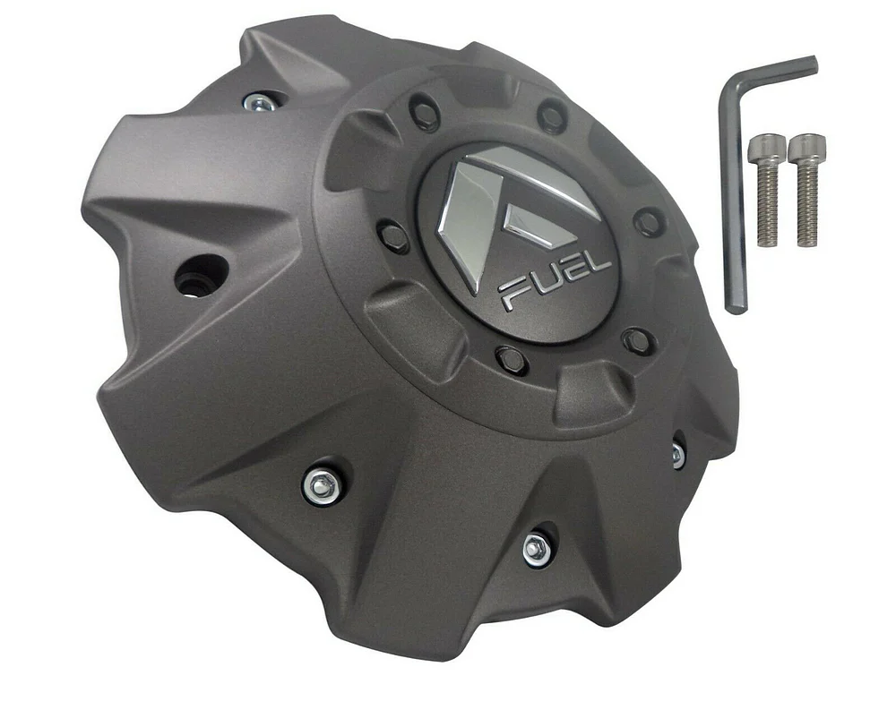 Fuel Off-Road - FUEL GUNMETAL COVERED CAP 5/6 LUG