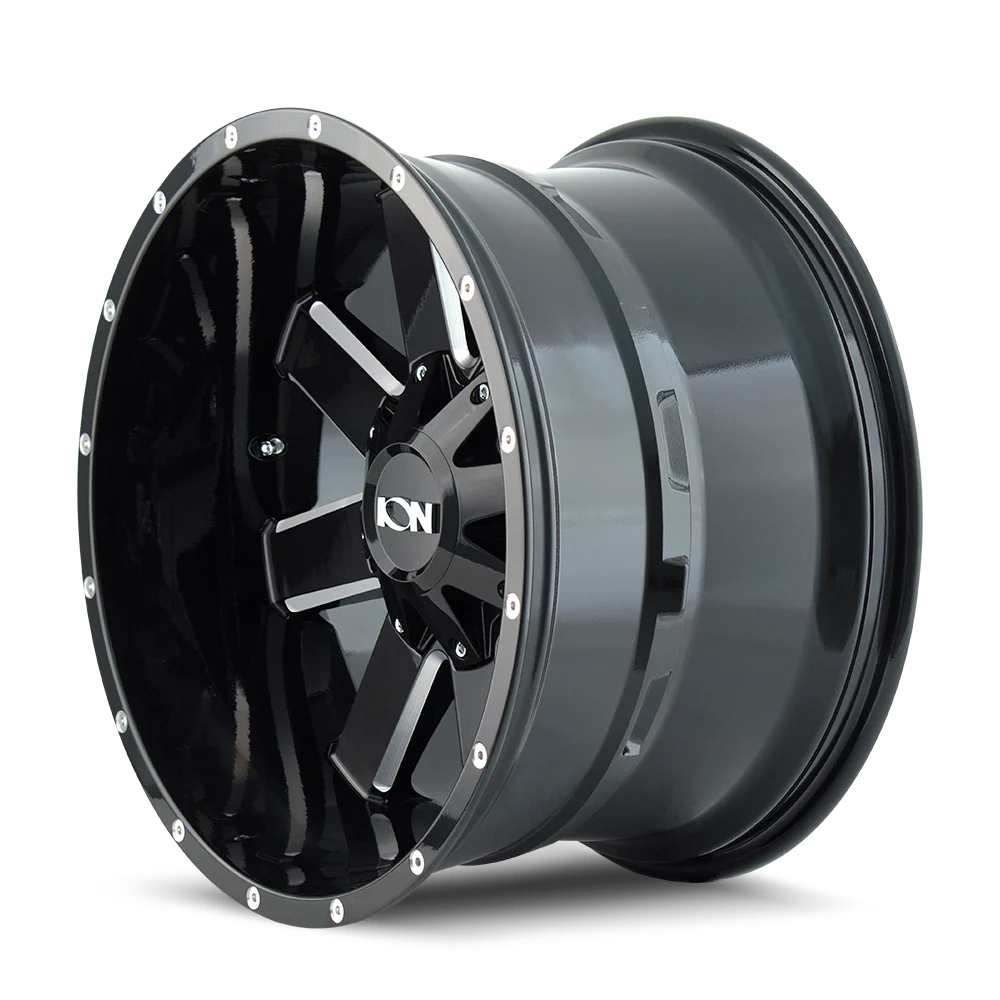 Ion Alloy - ION 141 GLOSS BLACK MILLED 17X9 5-114.3/5-127 -12MM 87MM - Image 2