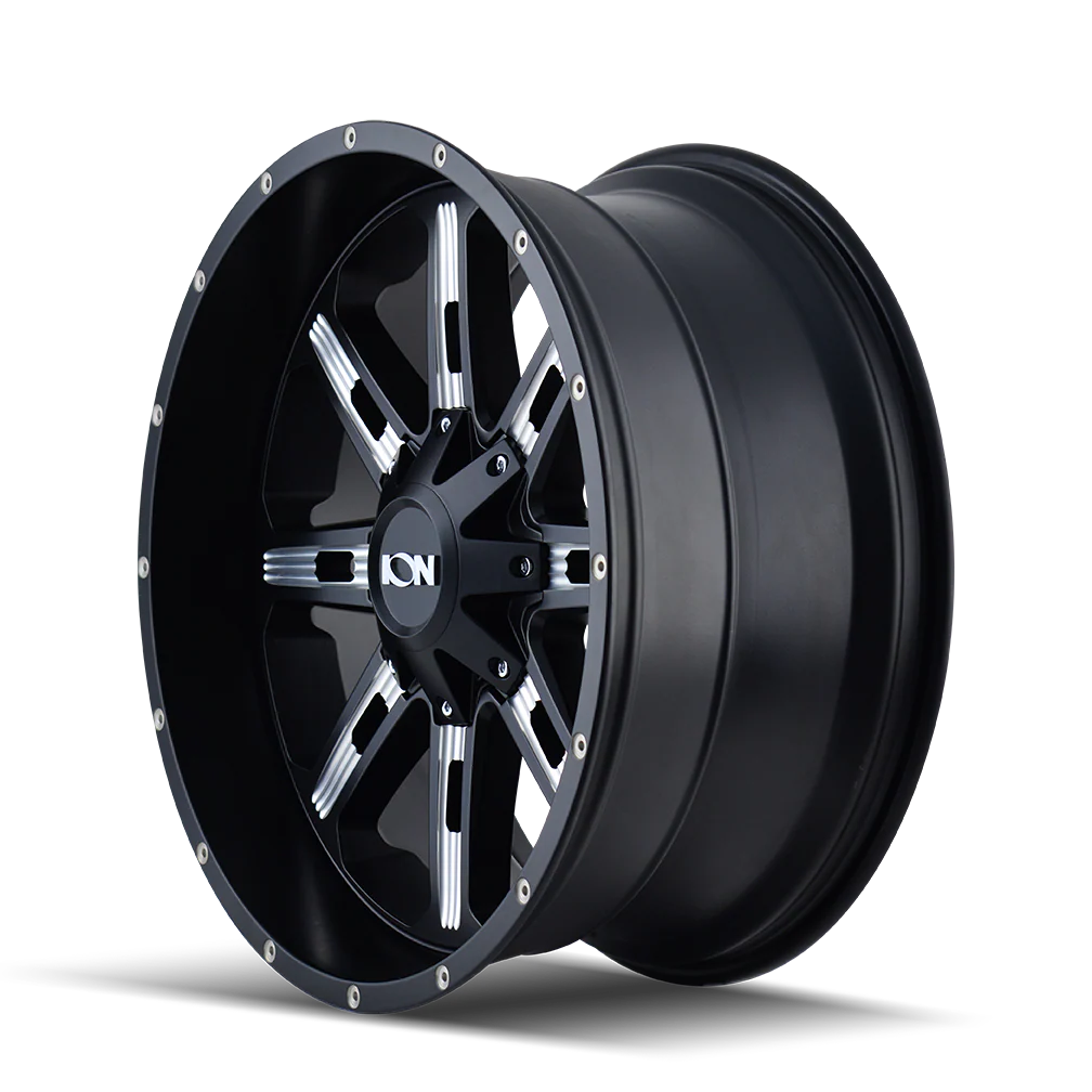 Ion Alloy - ION 184 SATIN BLACK MILLED 17X9 8-165.1/8-170 18MM 130.8MM - Image 2