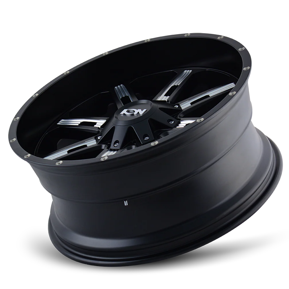 Ion Alloy - ION 184 SATIN BLACK MILLED 17X9 8-165.1/8-170 18MM 130.8MM - Image 6