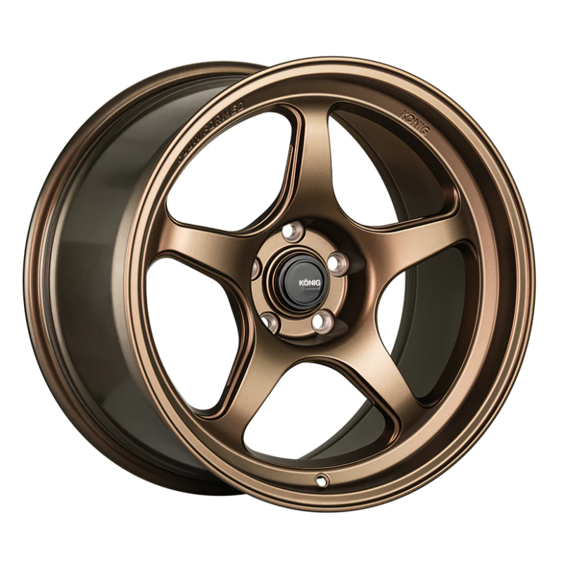 Konig Hyperspec 15x9 4x100 ET35 Matte Bronze Wheel (Knurled Bead)