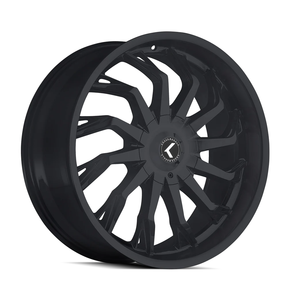 Kraze Wheels - KR142-249525B KRAZE SCRILLA KR142 SATIN BLACK 24X9.5 5-127/5-139.718MM 87MM