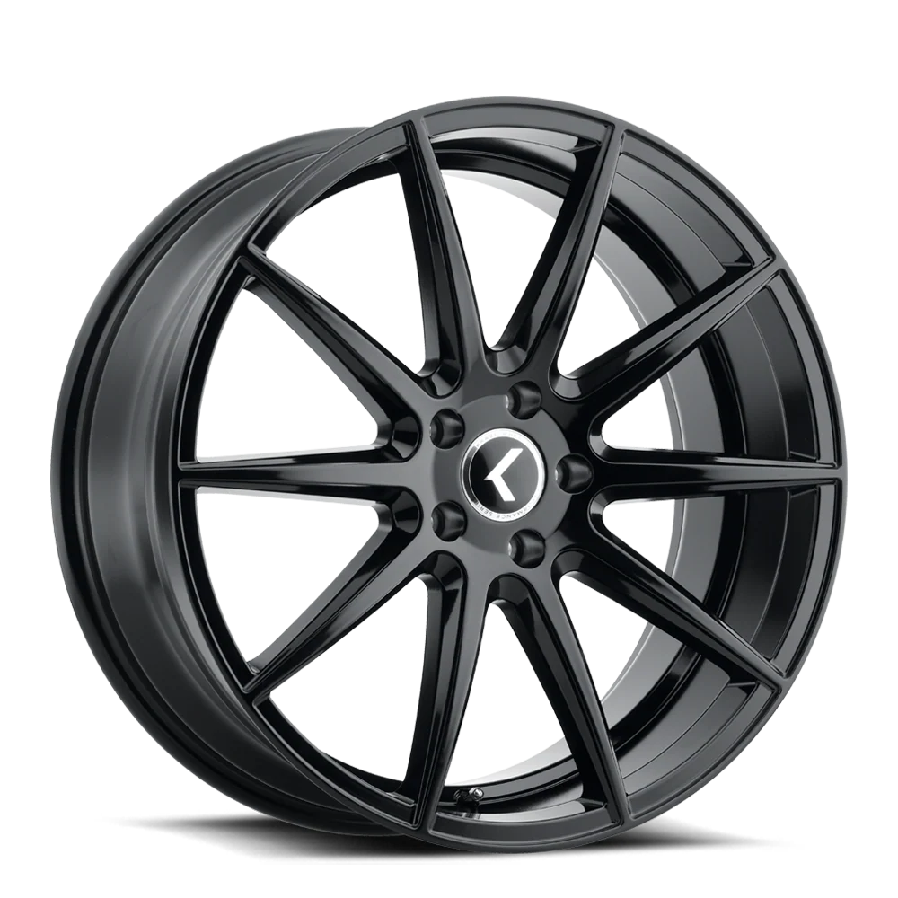 Kraze Wheels - KRAZE COSMOS KR194 GLOSS BLACK 20X8.5 5-108 38MM 63.5MM