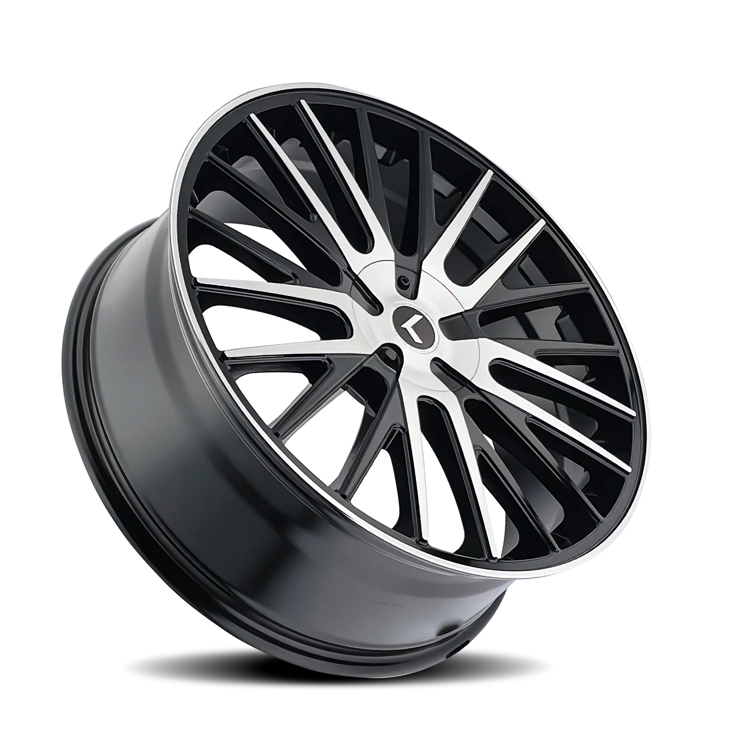 Kraze Wheels - KRAZE DOUBLE DOWN KR185 BLACK MACHINED 22X8.5 5-108/5-114.3 38MM 73MM - Image 2