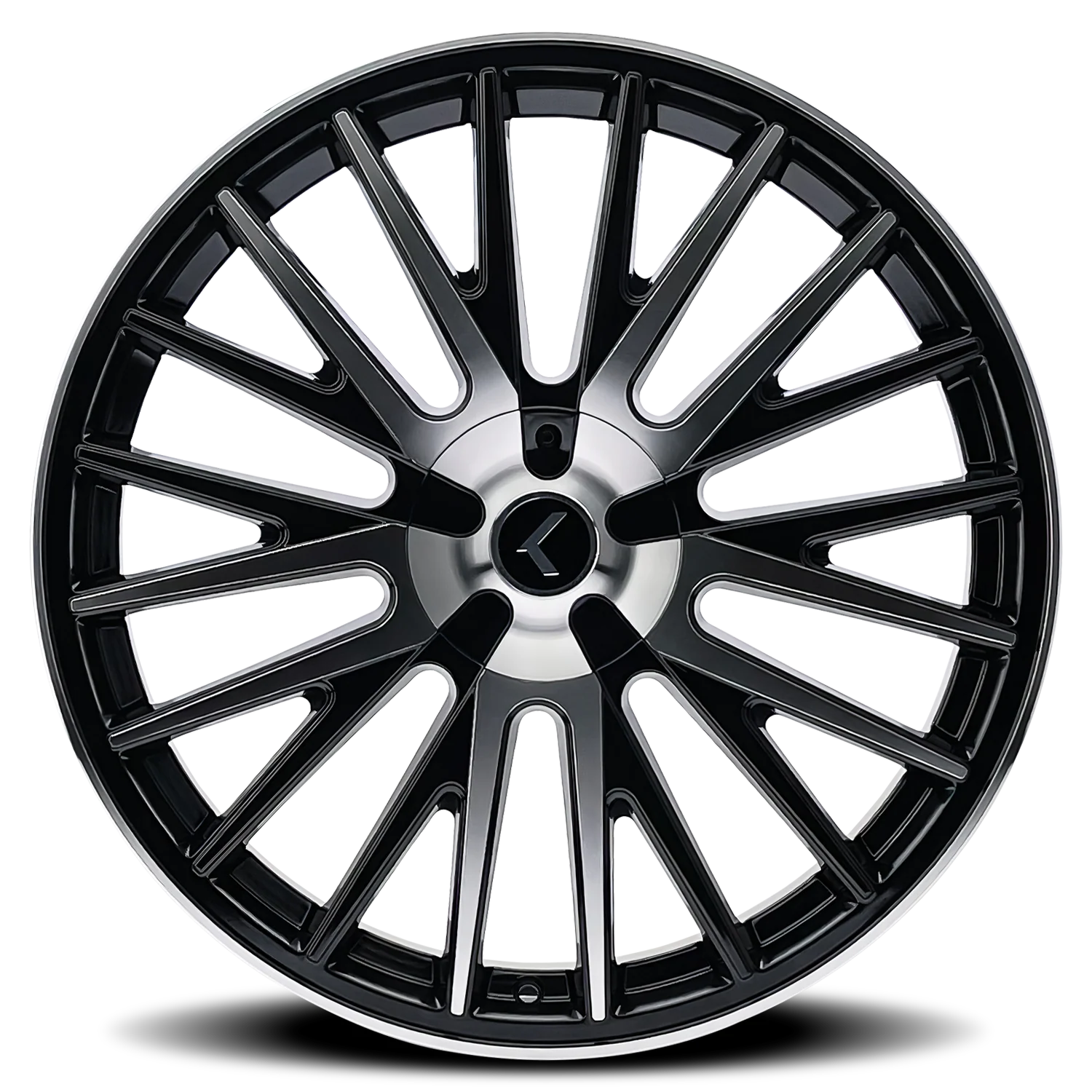 Kraze Wheels - KRAZE DOUBLE DOWN KR185 BLACK MACHINED 22X8.5 5-112/5-114.3 38MM 73MM - Image 3