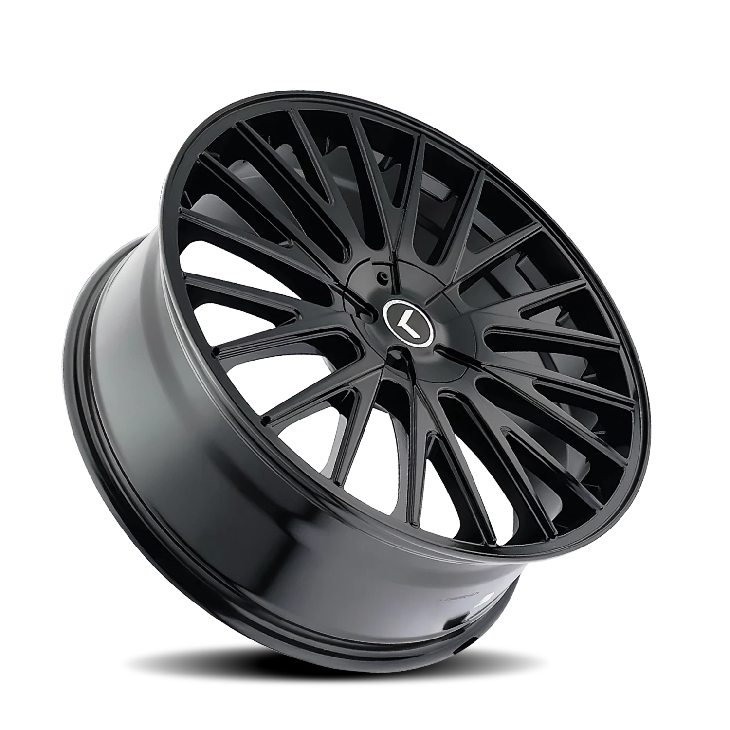 Kraze Wheels - KRAZE DOUBLE DOWN KR185 GLOSS BLACK 22X8.5 5-115/5-120 38MM 74.1MM - Image 2