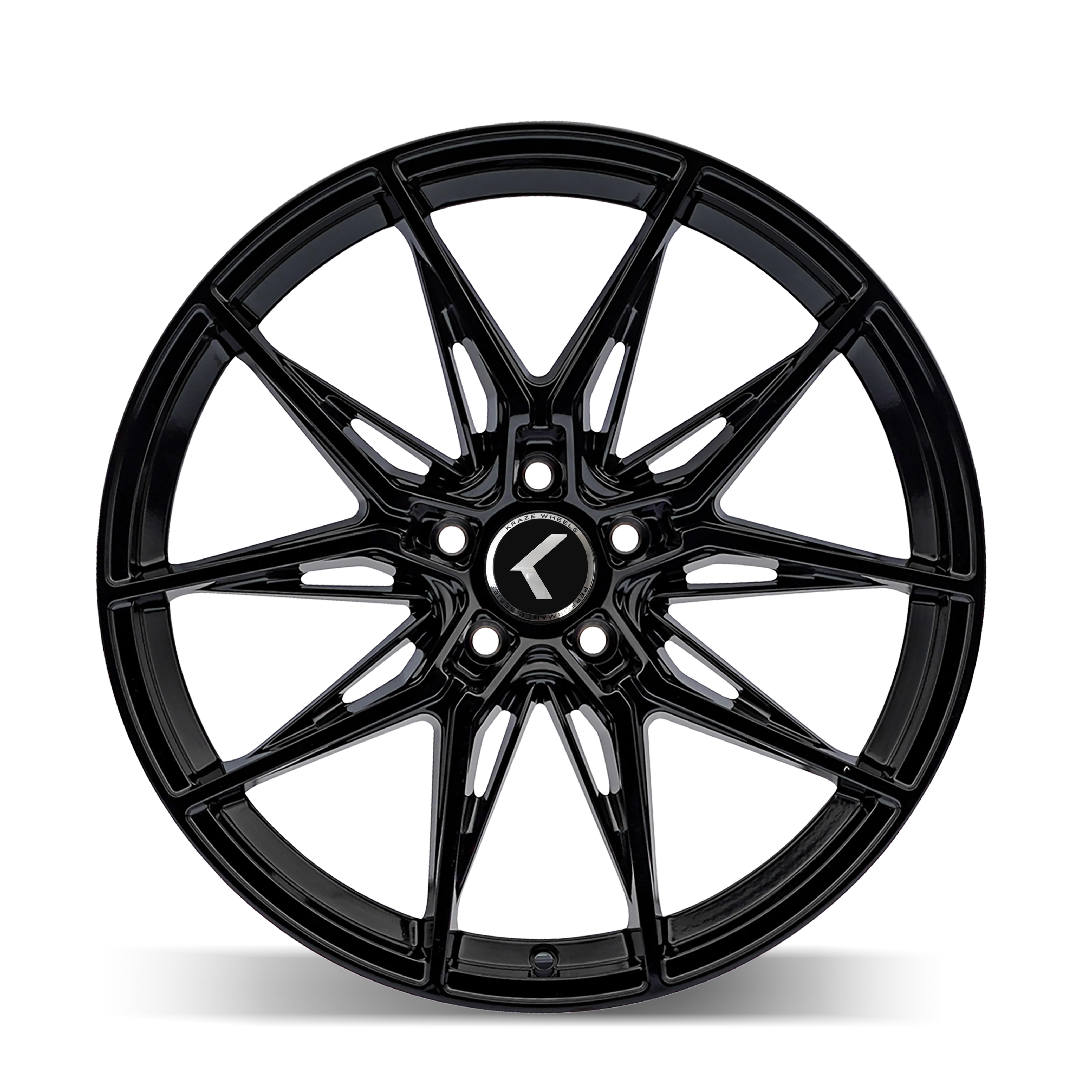 Kraze Wheels - KRAZE EVOLVE KR196 GLOSS BLACK 20X9 5-114.3 35MM 72.62MM - Image 3