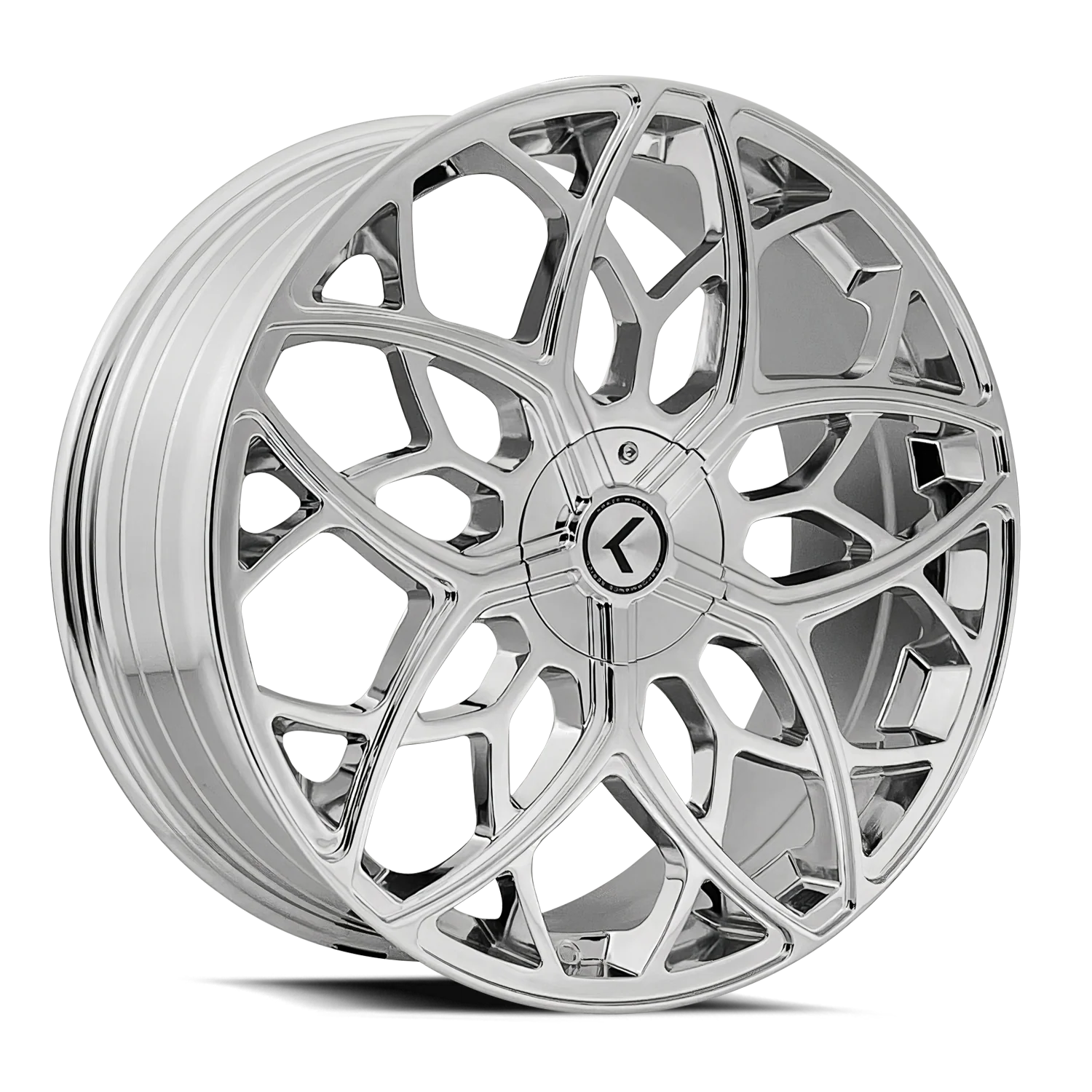 Kraze Wheels - KRAZE RICOCHET KR184 CHROME 22X8.5 5-115/5-120 38MM 74.1MM