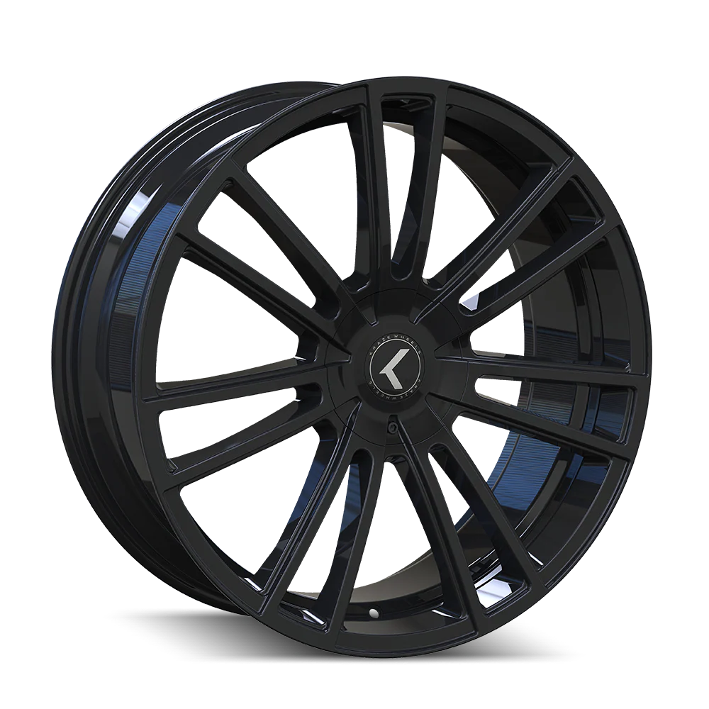 Kraze Wheels - KRAZE SPECTRA 183 GLOSS BLACK 20X8.5 5-108/5-114.3 38MM 72.62MM