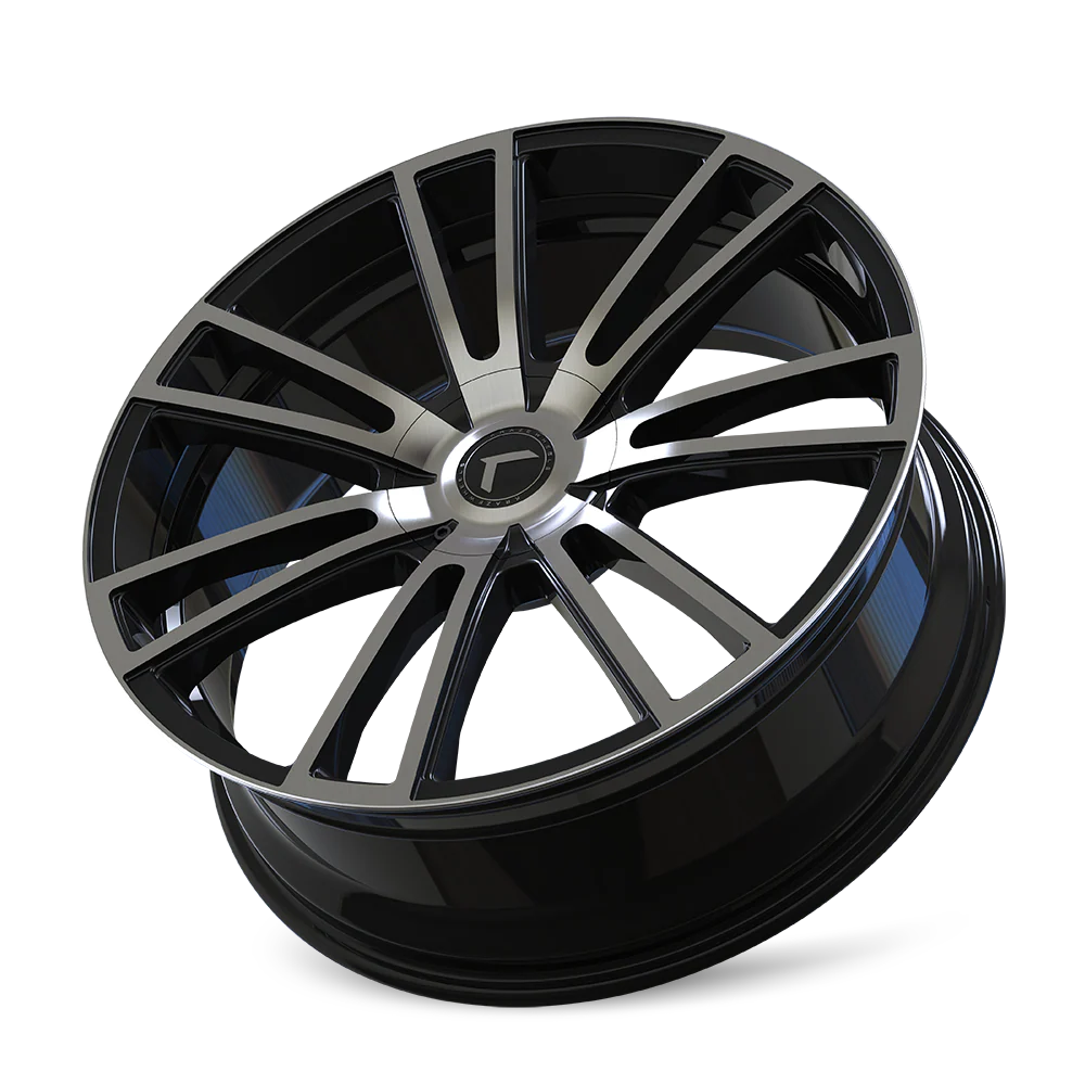 Kraze Wheels - KRAZE SPECTRA 183 GLOSS BLACK MACHINED 20X8.5 5-112/5-120 38MM 74.1MM - Image 3