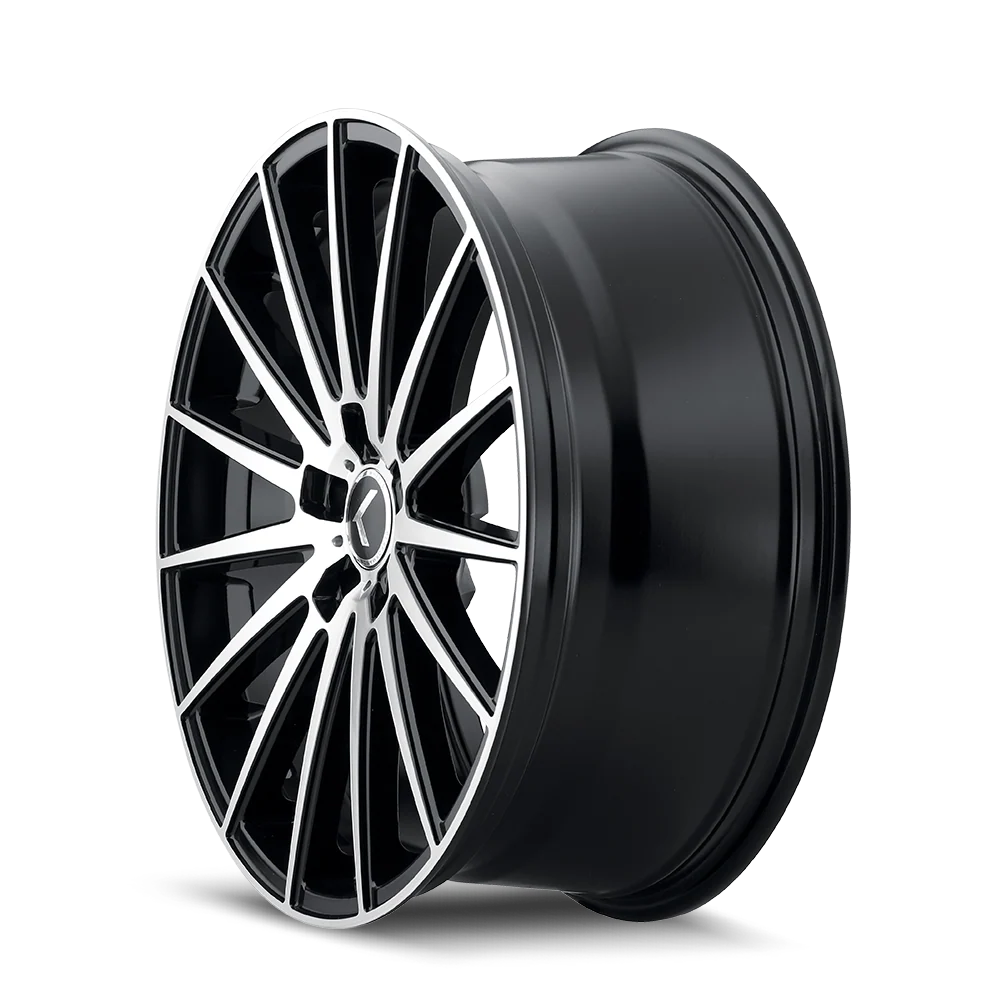 Kraze Wheels - KRAZE STUNNA KR191 BLACK/MACHINED FACE 20X8.5 5-108 38MM 63.5MM - Image 2