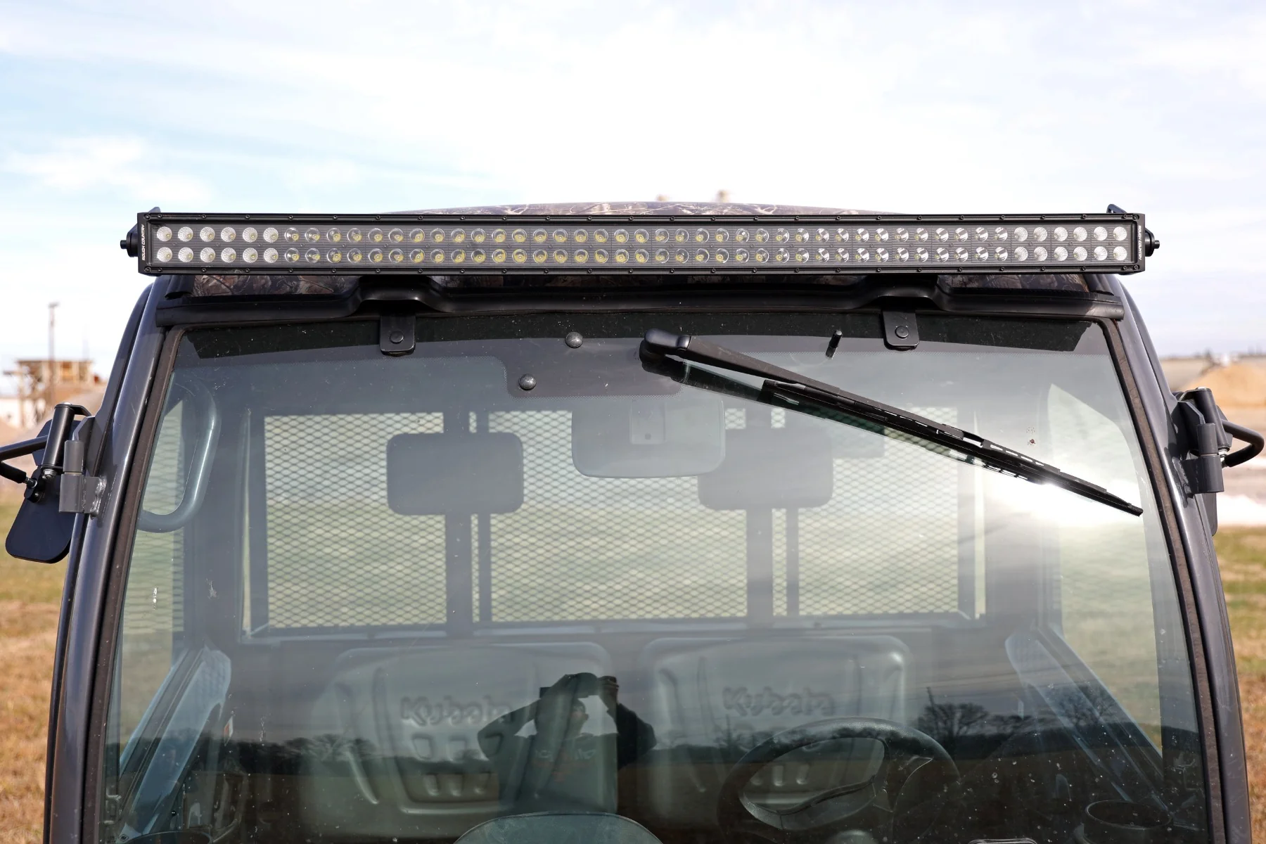 Rough Country - LED Black Single Row DRL Light Bar Kit - 50 Inch - Kubota RTV-X1120 - Image 4