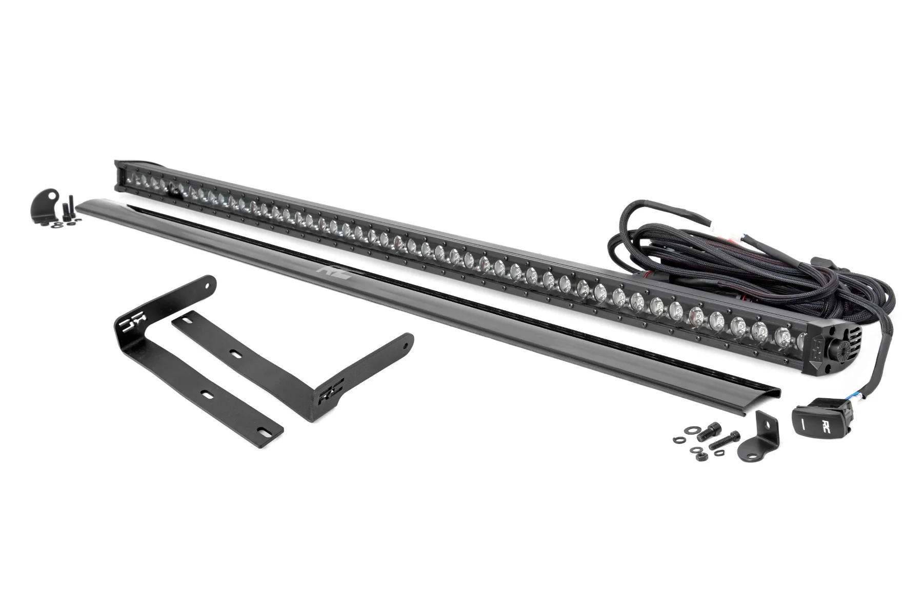 Rough Country - LED Black Single Row DRL Light Bar Kit - 50 Inch - Kubota RTV-X1120 - Image 7